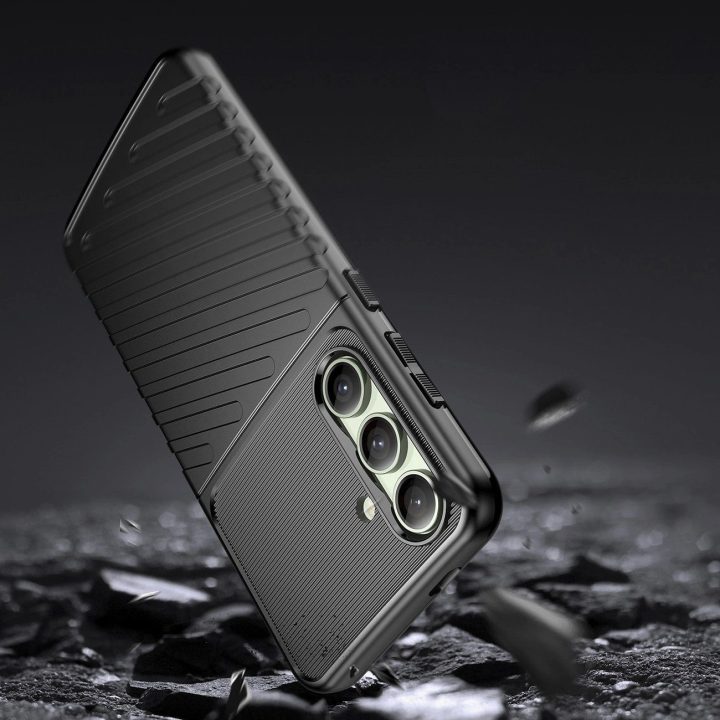 Stilingas ir Patikimas Dėklas Samsung Galaxy S24 FE – juodas