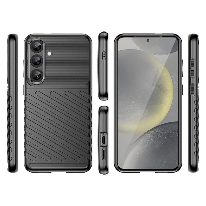 Samsung Galaxy S25+“ – silikoninis apsauginis dėklas – juodas