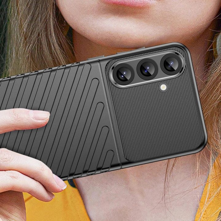 Samsung Galaxy S25+“ – silikoninis apsauginis dėklas – juodas