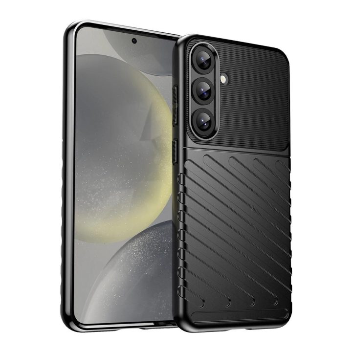 Samsung Galaxy S25+“ – silikoninis apsauginis dėklas – juodas