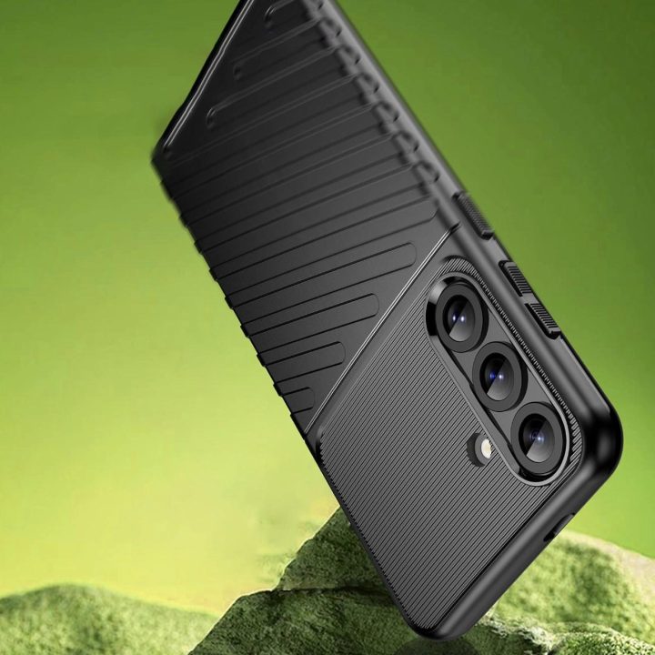 Samsung Galaxy S25+“ – silikoninis apsauginis dėklas – juodas