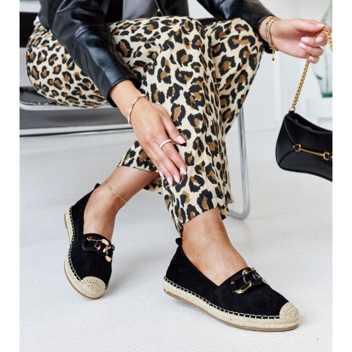Juodos espadrilės su Radwan grandinėle