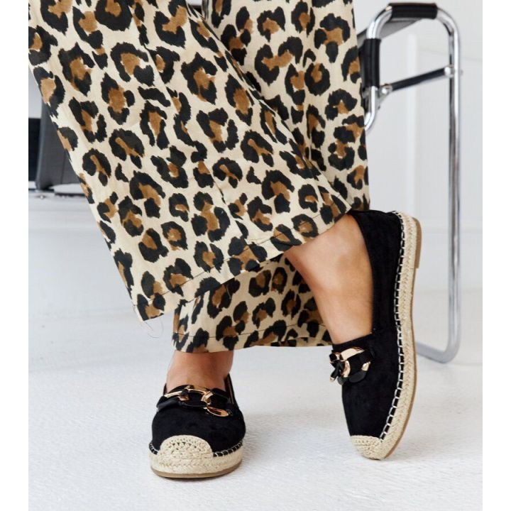 Juodos espadrilės su Radwan grandinėle