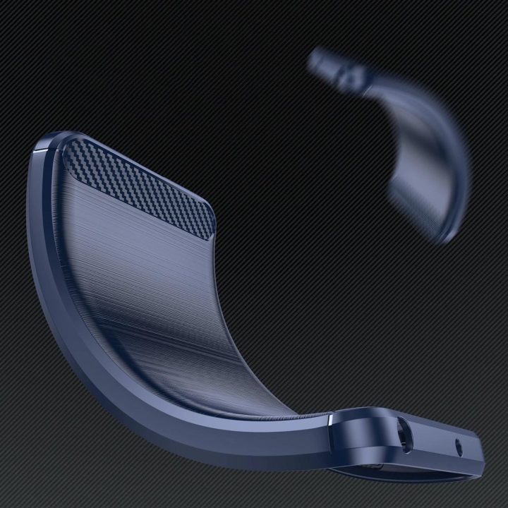 Silikoninis dėklas Carbon Case Samsung Galaxy S25 Ultra mėlynas