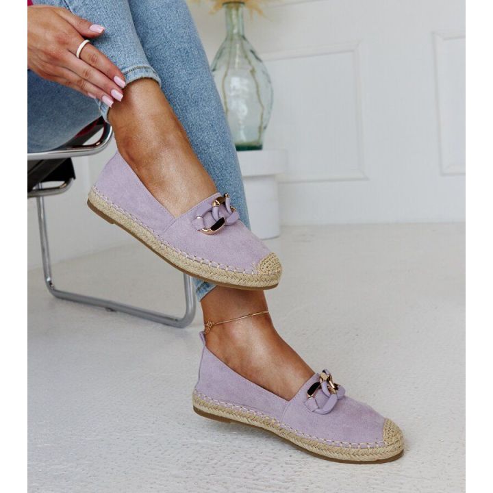 Violetinės espadrilės su Radwan grandine