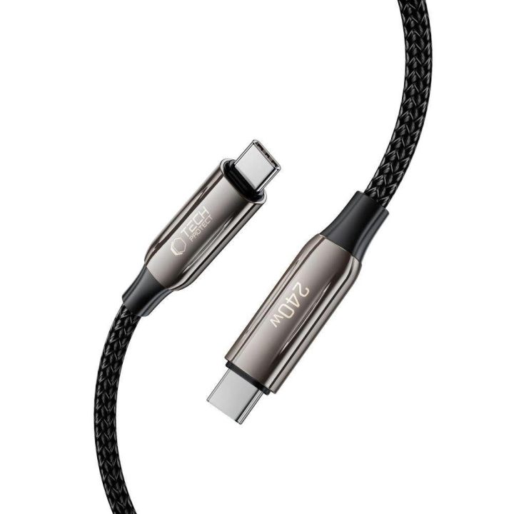 USB-C kabelis 240W 2m Juodos spalvos
