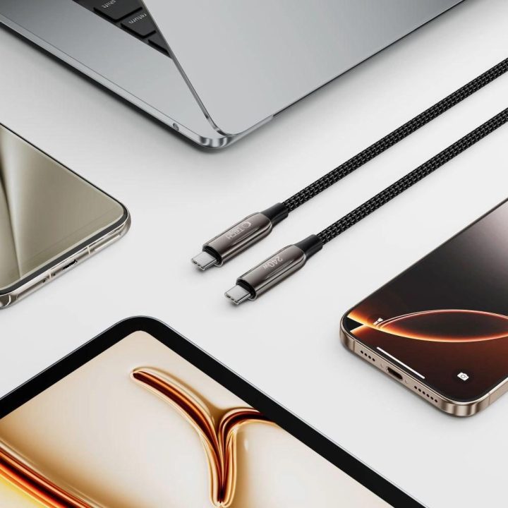 Laidas USB-C 100 cm – Juodos spalvos