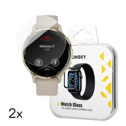 Pilno klijavimo grūdintas stiklas Garmin Venu 3S 41mm (2 vnt.)