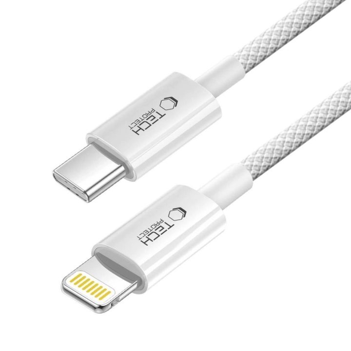 UltraBoost USB-C į Lightning laidas, 27W PD, 3A, 200 cm, pilkas