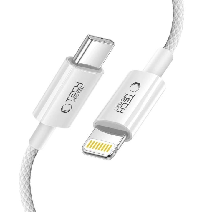 UltraBoost USB-C į Lightning laidas, 27W PD, 3A, 200 cm, pilkas