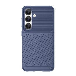 Silikoninis šarvuotas dėklas Thunder Case Samsung Galaxy S25 – mėlynas