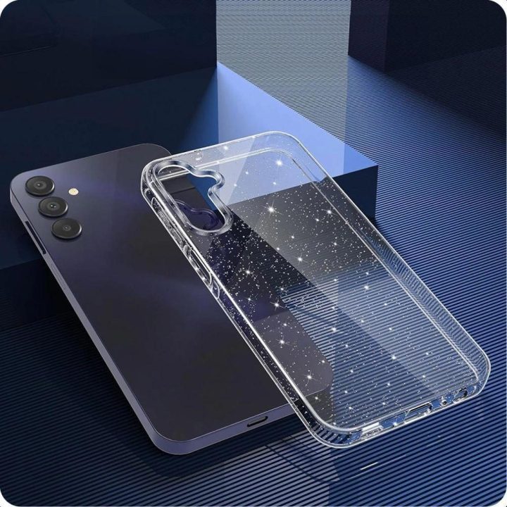 Blizgus permatomas FlexAir“ dėklas Samsung Galaxy S25“