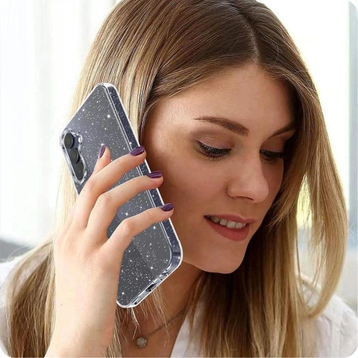 Blizgus permatomas FlexAir“ dėklas Samsung Galaxy S25“
