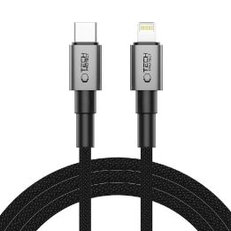 Ultraboost DNA USB-C į Lightning laidas, 27W PD, 3A, 200 cm, pilkas