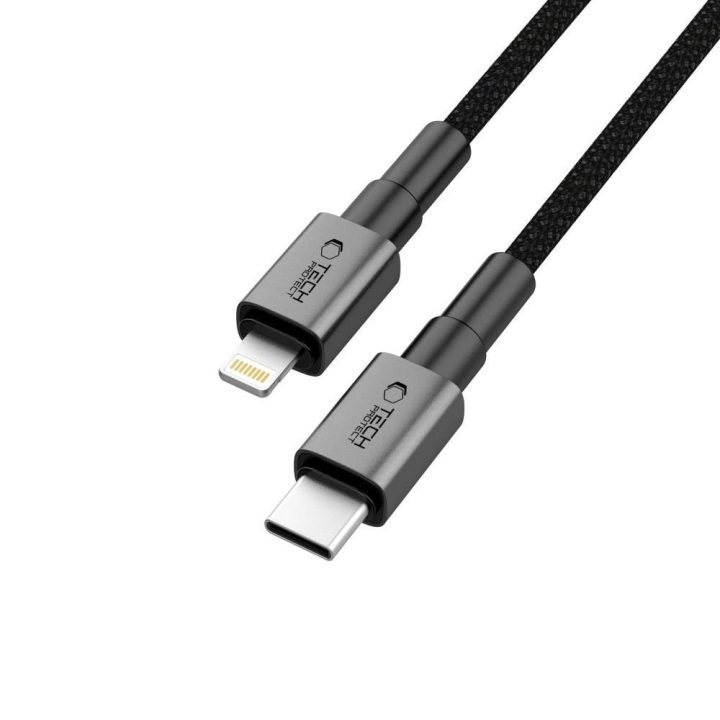 Kabelis UltraBoost DNA USB-C į Lightning, greitas įkrovimas PD 27W / 3A, 100 cm, pilkas