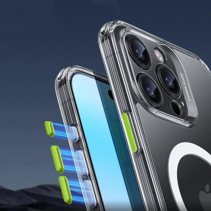 Skaidrus ESR Classic Pro Set HaloLock MagSafe dėklas iPhone 16 Pro Max