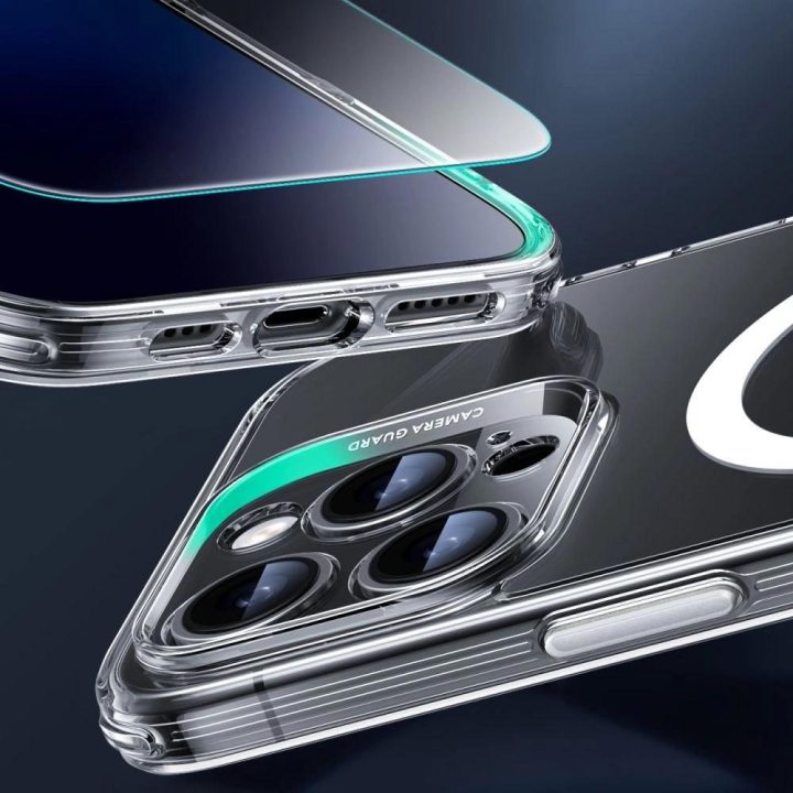 Skaidrus ESR Classic Pro Set HaloLock MagSafe dėklas iPhone 16 Pro Max