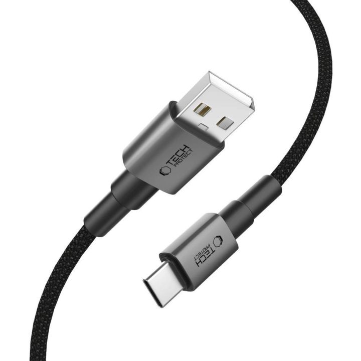 Ultragreitas USB-C laidas UltraBoost DNA 15W/3A, 200 cm, pilkas