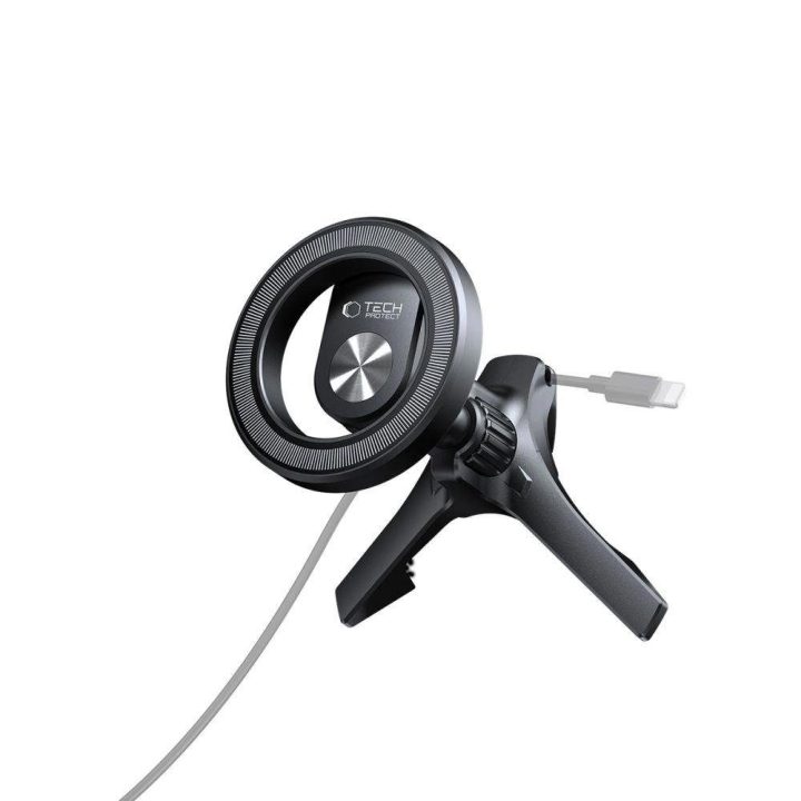 Magnetinis automobilio laikiklis su MagSafe žiedais – Juodos spalvos