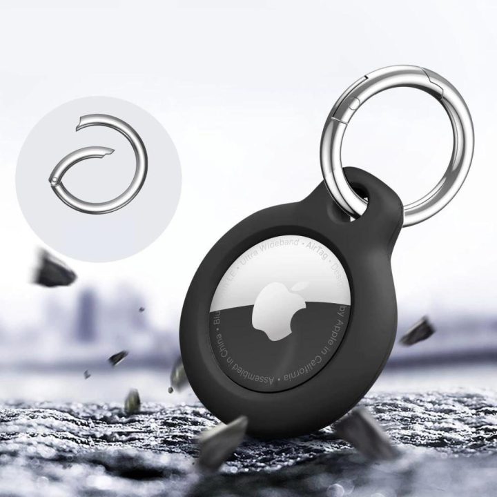 Dėklas 2-vnt Apple AirTag - juodas