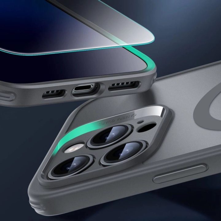 ESR Classic Pro magnetinis dėklas HaloLock MagSafe iPhone 16 Pro Max pilkas