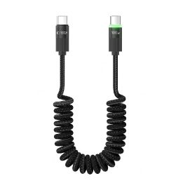 Kabel UB20T Ultraboost USB Typ-C PD100W/5A 180cm - Juodos spalvos