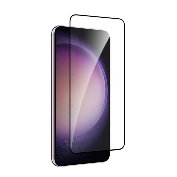 Grūdintas stiklas Puro Frame su juodu rėmeliu Samsung Galaxy S25+/S24+