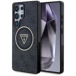Juodas blizgus magnetinis dėklas Samsung Galaxy S25 Ultra