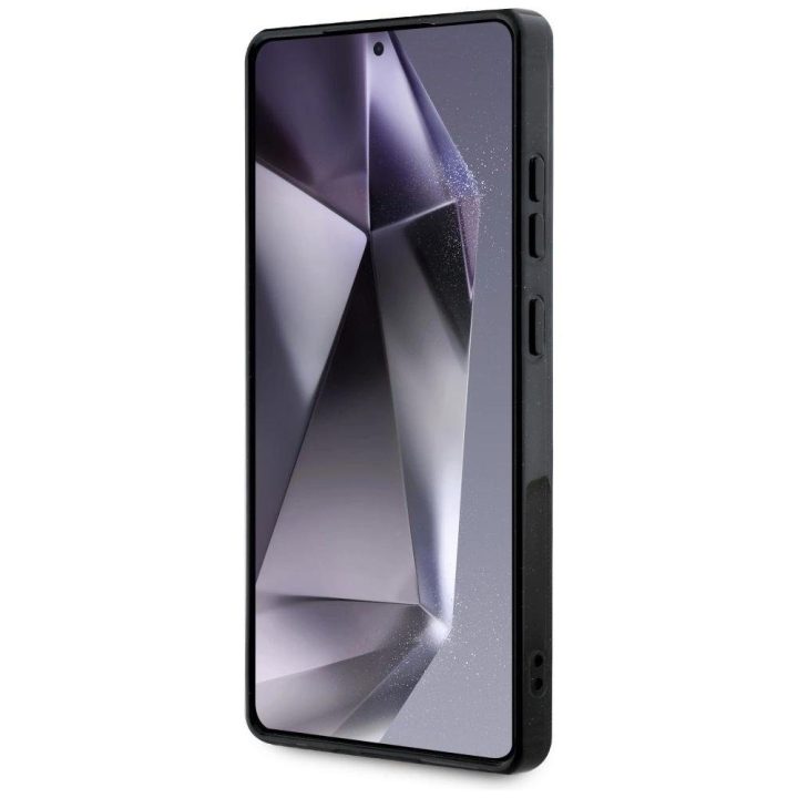 Juodas blizgus magnetinis dėklas Samsung Galaxy S25 Ultra