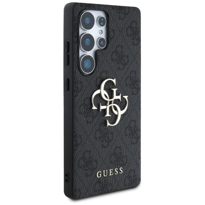 Juodas klasikinis Guess“ dėklas Samsung Galaxy S25 Ultra