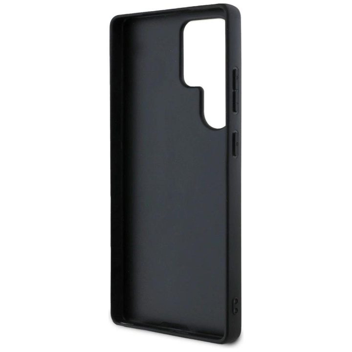 Juodas klasikinis Guess“ dėklas Samsung Galaxy S25 Ultra