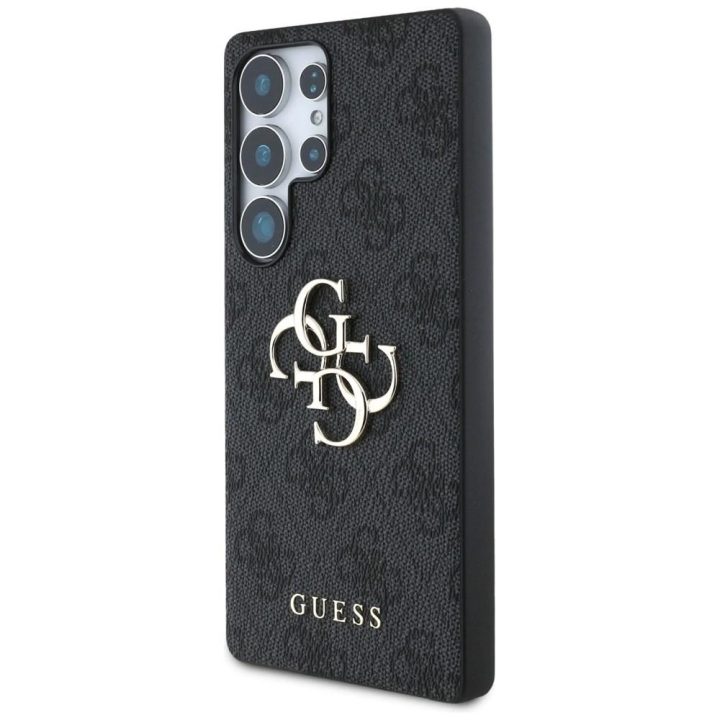 Juodas klasikinis Guess“ dėklas Samsung Galaxy S25 Ultra
