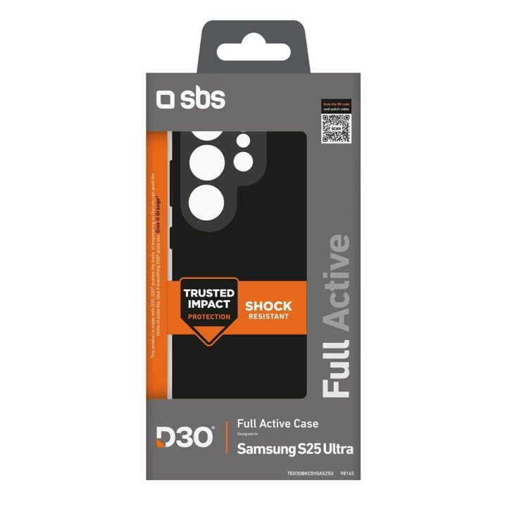 Apsauginis dėklas SBS D3O Samsung Galaxy S25 Ultra, juodas
