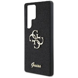 Juodas blizgus dėklas Samsung Galaxy S25 Ultra telefonui