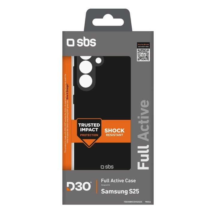 Apsauginis dėklas SBS D3O Samsung Galaxy S25, juodas