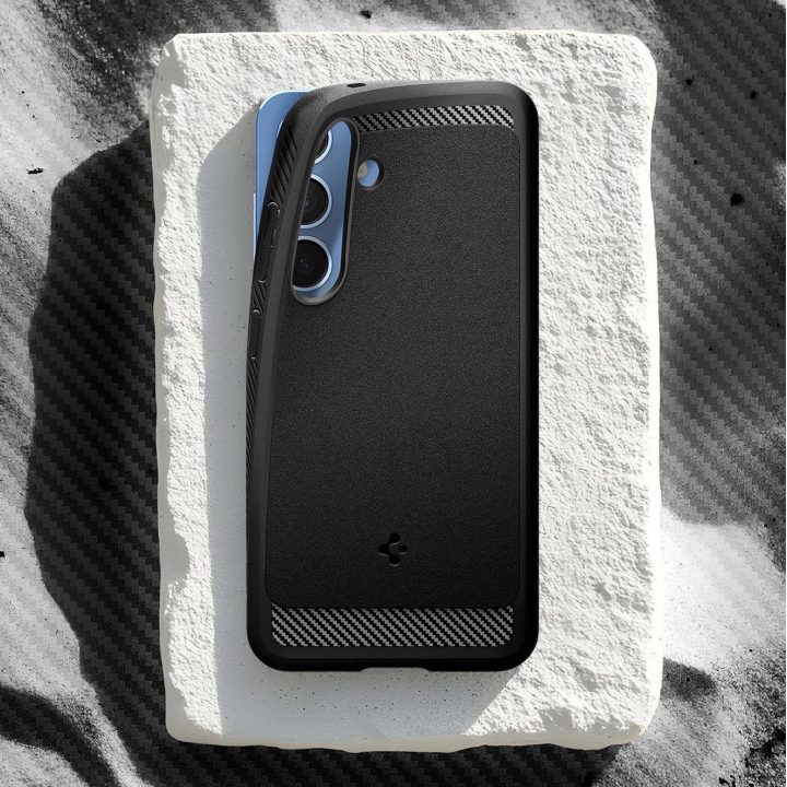 Dėklas Samsung Galaxy S25 – Matinė Juoda