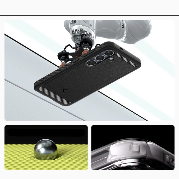 Dėklas Samsung Galaxy S25 – Matinė Juoda