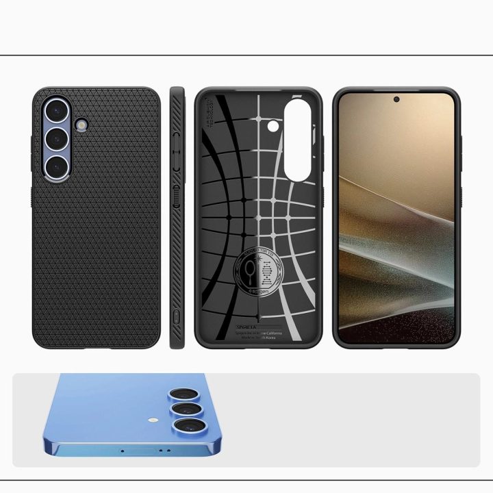 Dėklas Samsung Galaxy S25 – Matinė Juoda