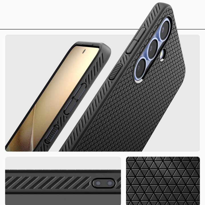 Dėklas Samsung Galaxy S25 – Matinė Juoda