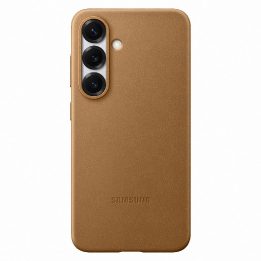 dėklas iš ekologiškos odos Samsung Galaxy S25 - Auksinis