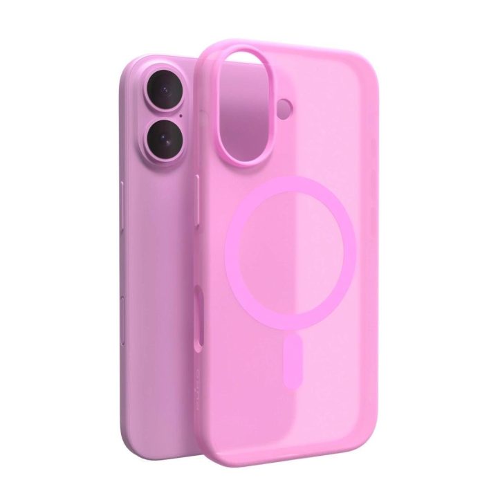 silikoninis dėklas iPhone 16 - Rožinis