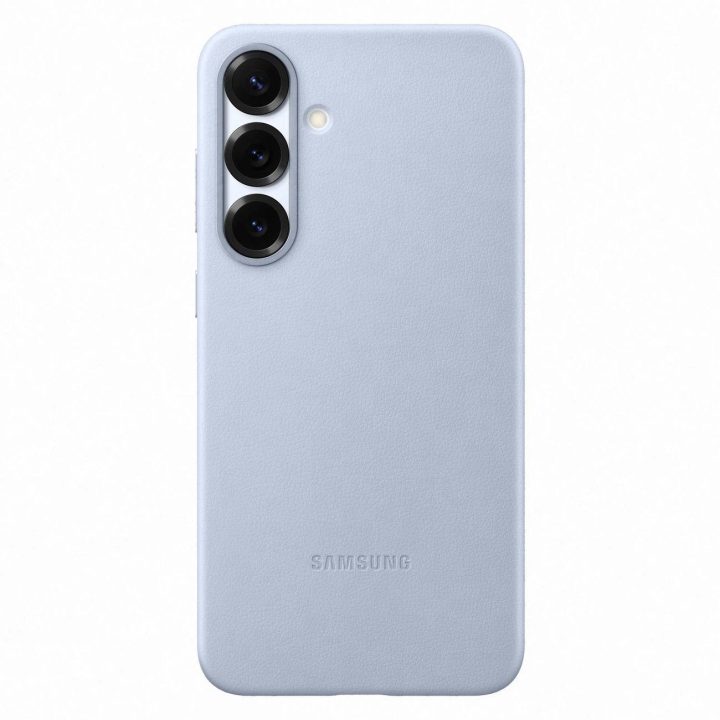 Telefono dėklas iš ekologiškos odos Samsung Galaxy S25+ - Šviesiai mėlynas