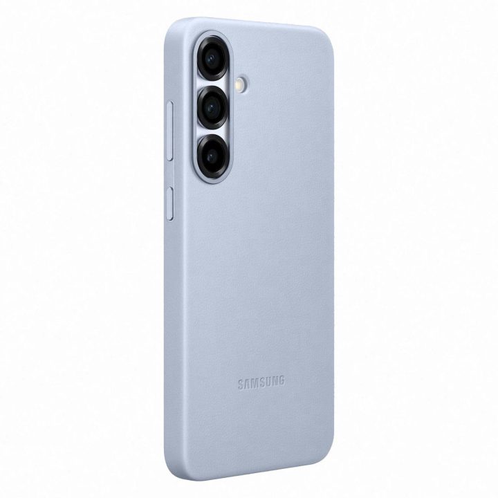 Telefono dėklas iš ekologiškos odos Samsung Galaxy S25+ - Šviesiai mėlynas