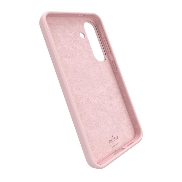 Puro Icon silikono dėklas Samsung Galaxy S25 - Rožinis