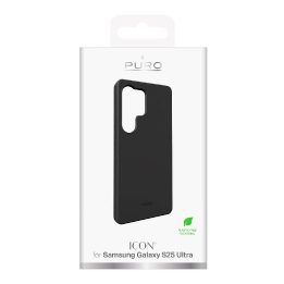 Puro Icon silikono dėklas Samsung Galaxy S25 Ultra - Juodas