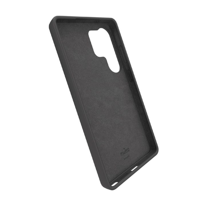 Puro Icon silikono dėklas Samsung Galaxy S25 Ultra - Juodas
