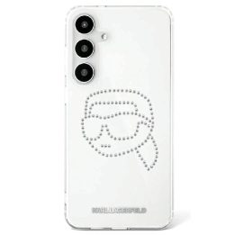 Karl Lagerfeld permatomas dėklas su kristalais Samsung Galaxy S25