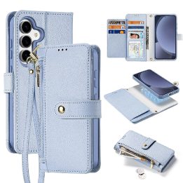 Odinis Lawa“ dėklas su nuimama magnetine pinigine, Samsung Galaxy S25+, mėlynas