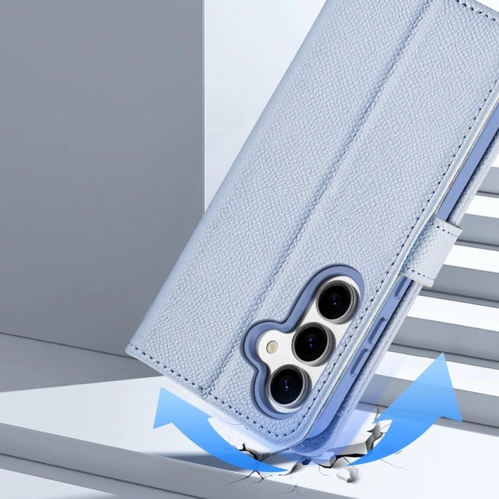 Odinis Lawa“ dėklas su nuimama magnetine pinigine, Samsung Galaxy S25+, mėlynas