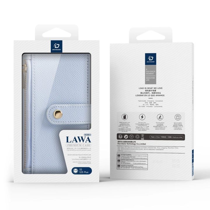 Odinis Lawa“ dėklas su nuimama magnetine pinigine, Samsung Galaxy S25+, mėlynas